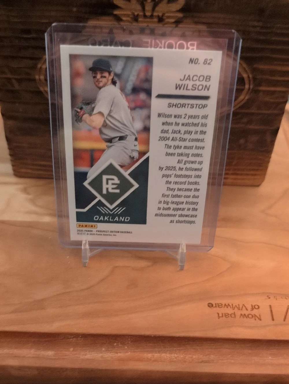 2025 Panini Jacob Wilson Prospect Edition Rookie Card #111/199 Athletics - Picture 3 of 3